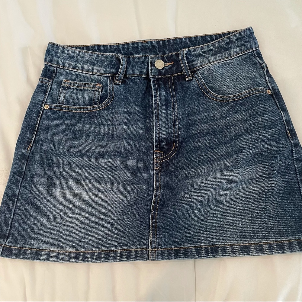 Shein jean skirt dark wash